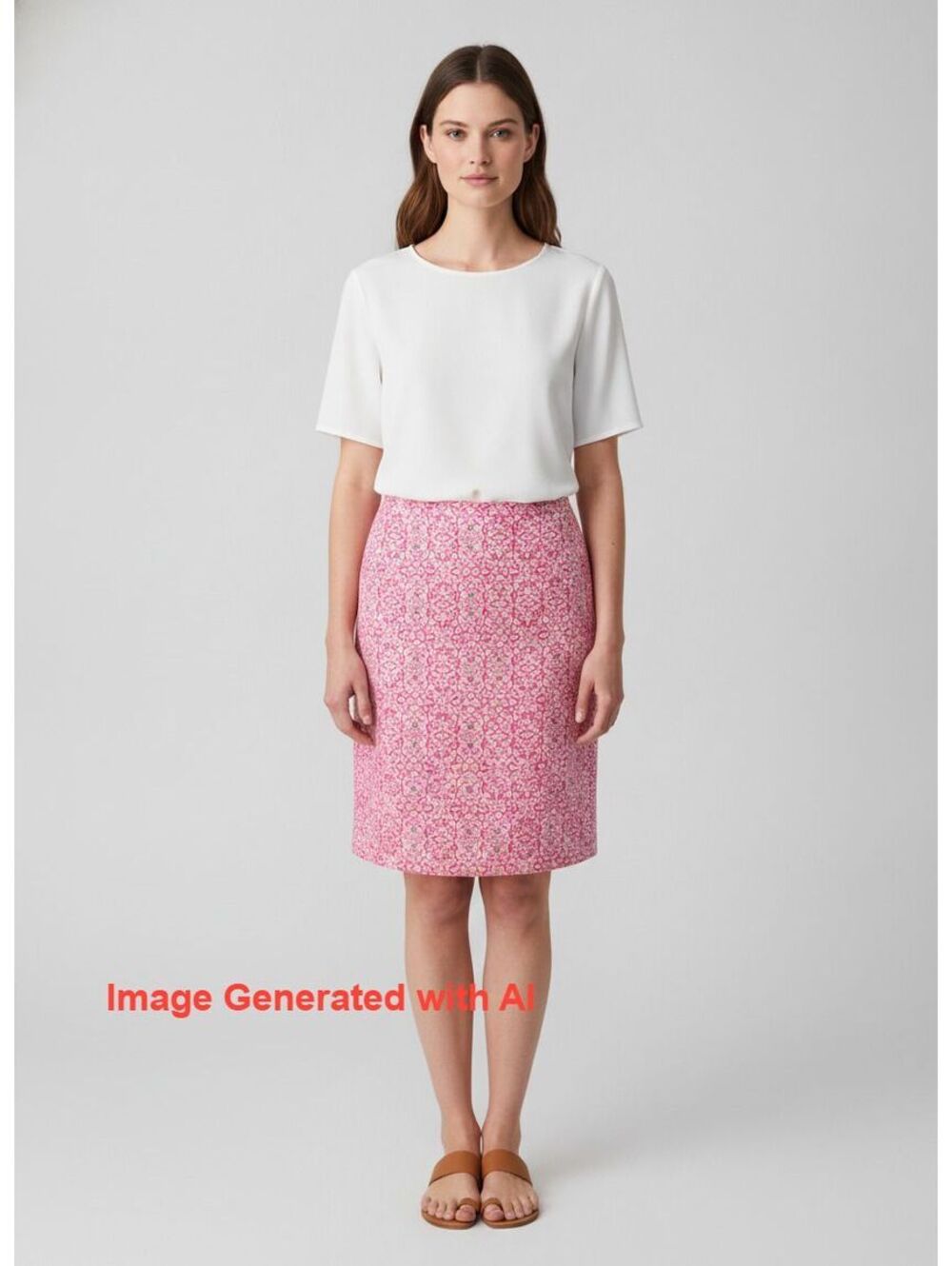Etcetera Women's Vibrant Pink Patterned Mini Skirt Size 12
